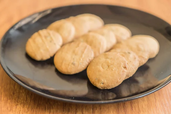 Smör cookies på tallrik — Stockfoto