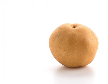 Beyaz zemin üzerinde Çin armudu