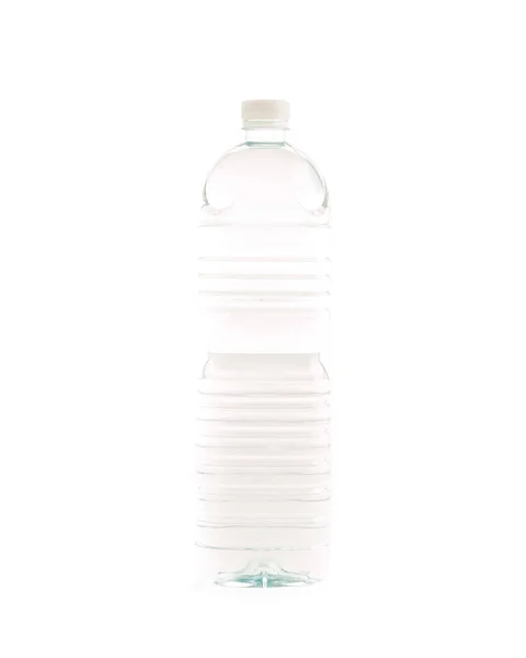 Vattenflaska på vit bakgrund — Stockfoto