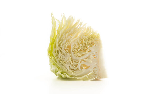 fresh cabbage on white background
