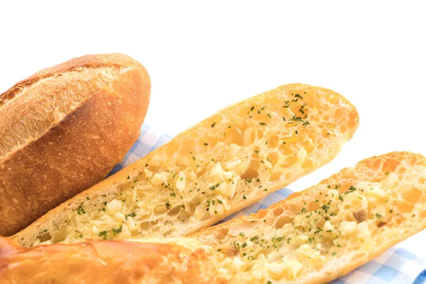 Mezcla de pan sobre fondo blanco — Foto de Stock