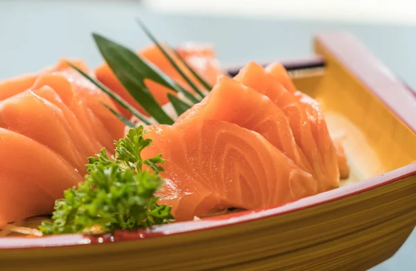 Salmon sashimi - japanese food — Stock Photo, Image