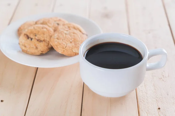 Café y galletas — Foto de Stock