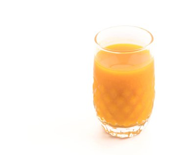 Beyaz arka plan üzerinde kabak suyu