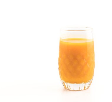 Beyaz arka plan üzerinde kabak suyu