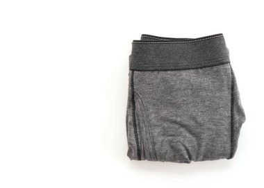 Beyaz arka plan üzerinde erkek iç giyim