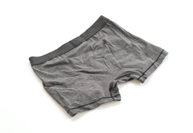 Beyaz arka plan üzerinde erkek iç giyim