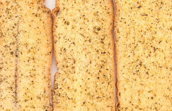 Garlic and herb bread slices — Stock Photo, Image