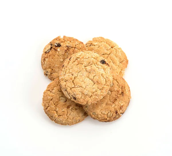 Oat cookies on white background — Stock Photo, Image