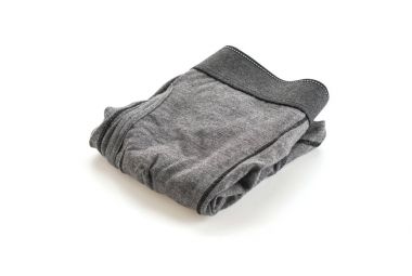 Beyaz arka plan üzerinde erkek iç giyim