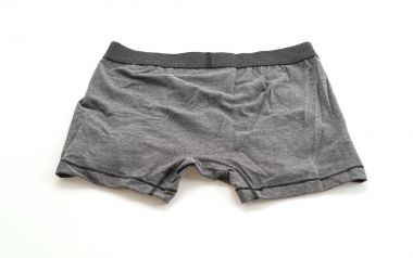 Beyaz arka plan üzerinde erkek iç giyim