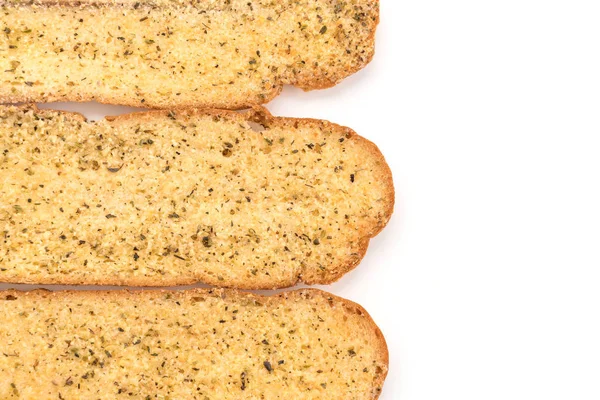 Garlic and herb bread slices — Stock Photo, Image