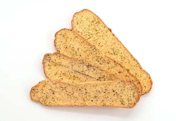 Garlic and herb bread slices — Stock Photo, Image