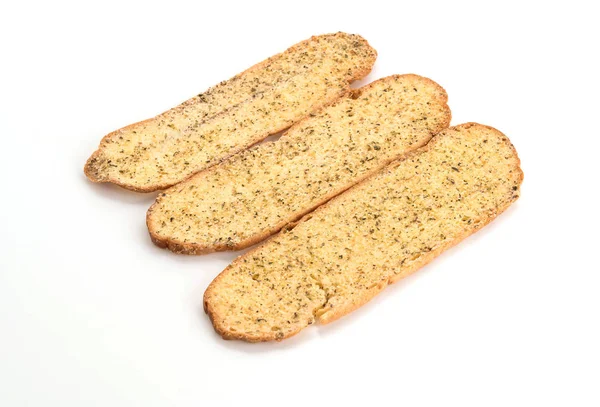 Garlic and herb bread slices — Stock Photo, Image