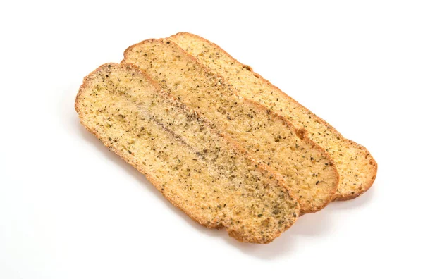 Garlic and herb bread slices — Stock Photo, Image