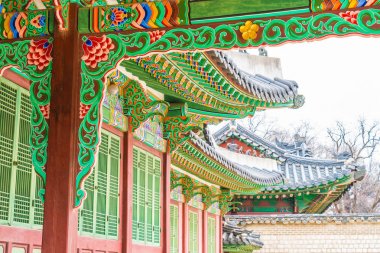 Alace Palace güzel Seul geleneksel mimari