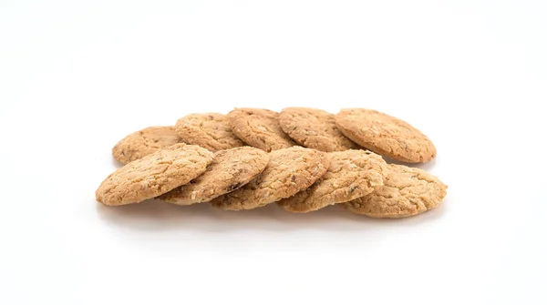 Oat cookies on white background — Stock Photo, Image