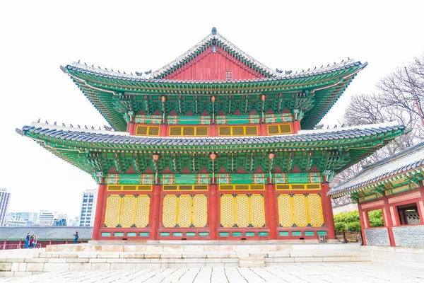 Changdeokgung Palace Bela Arquitetura Tradicional em Seul — Fotografia de Stock