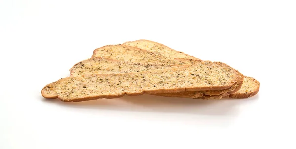 Garlic and herb bread slices — Stock Photo, Image