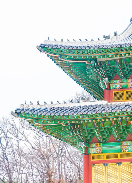 Όμορφη παραδοσιακή αρχιτεκτονική Changdeokgung Palace στη Σεούλ — Φωτογραφία Αρχείου