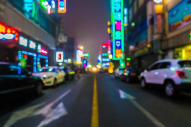 gece şehir bulanıklık 