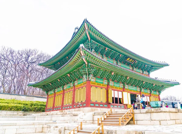 Changdeokgung palast schöne traditionelle architektur in seoul — Stockfoto