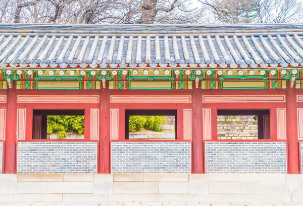 Alace Palace güzel Seul geleneksel mimari — Stok fotoğraf