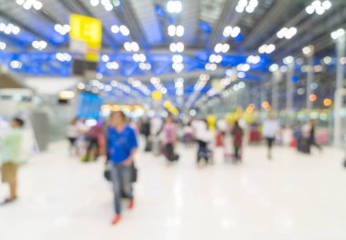 Havaalanında soyut bulanıklık