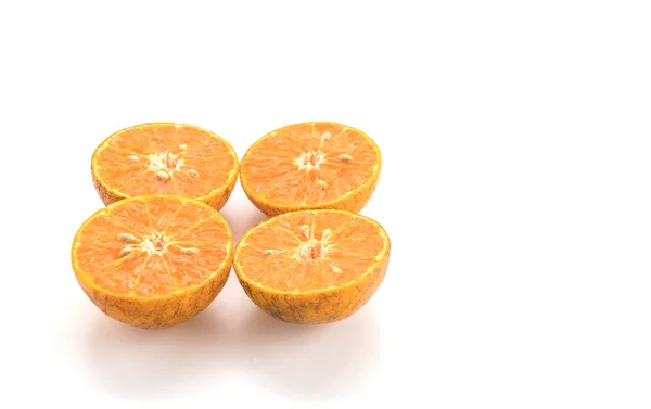 Fresh orange on white background — Stock Photo, Image