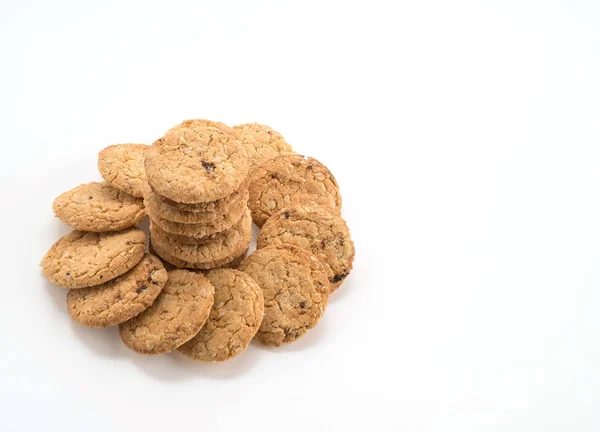 Βρώμη cookies σε λευκό φόντο — Φωτογραφία Αρχείου