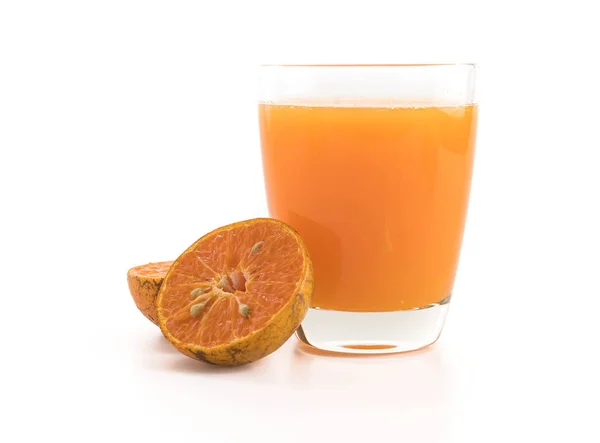 Orange juice on white background — Stock Photo, Image