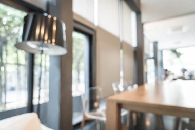 Kahve dükkanında soyut bulanıklık 