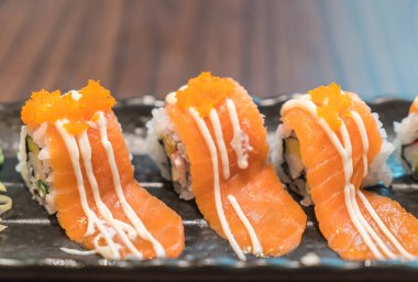 somon balığı - Japon yemeği.