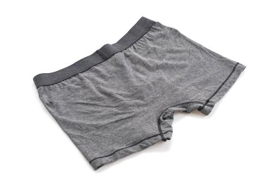 Beyaz arka plan üzerinde erkek iç giyim