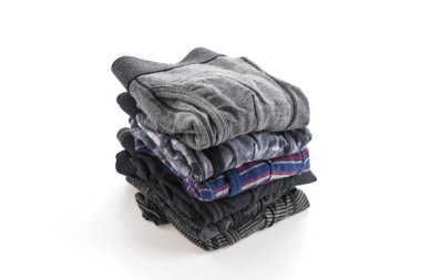 Beyaz arka plan üzerinde erkek iç giyim