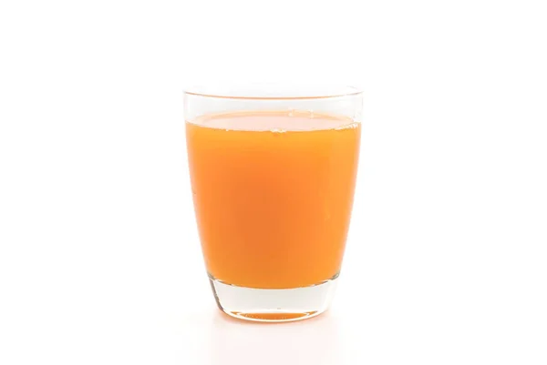 Orangensaft auf weißem Hintergrund — Stockfoto