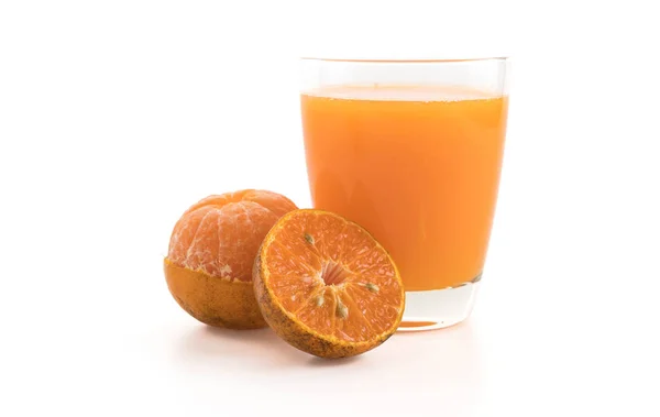 Orange juice on white background — Stock Photo, Image