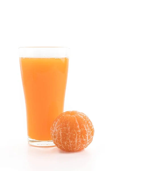 白底橙汁 — 图库照片