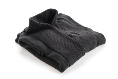 Gömlek, kazak beyaz arka plan üzerine