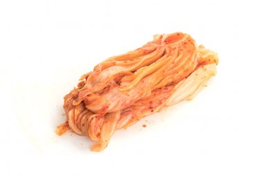 Beyaz arka planda kimçi - Kore yemekleri