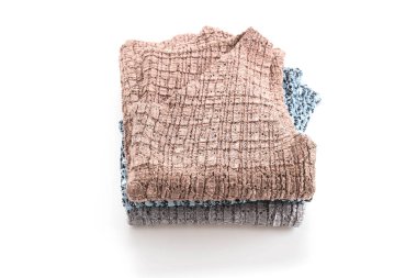 Beyaz arka plan üzerinde moda yelek