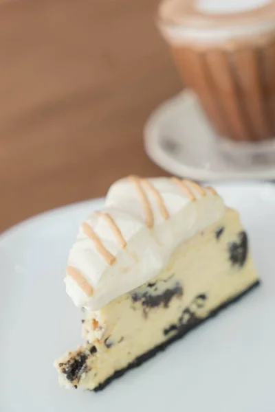 クッキーとクリーム チーズのケーキ — ストック写真