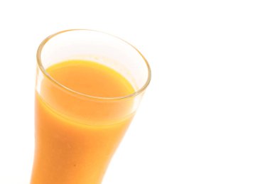 Beyaz arka plan üzerinde kabak suyu