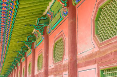 Gyeongbokgung Sarayı güzel Seul geleneksel mimari