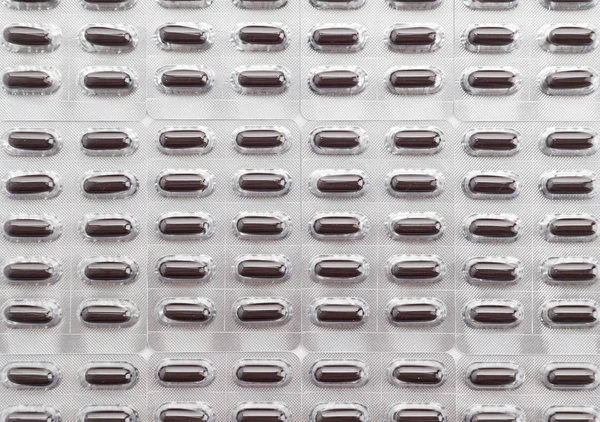 薬と薬のカプセルのパッキン — ストック写真