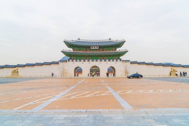 Gyeongbokgung Sarayı güzel Seul geleneksel mimari