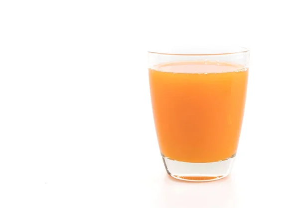 Suco de laranja no fundo branco — Fotografia de Stock