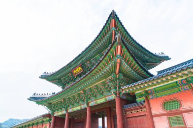 Gyeongbokgung Sarayı güzel Seul geleneksel mimari