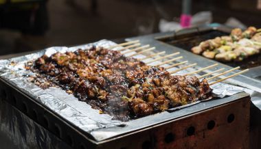 lokanta sadece yerel Kore martket bulundu