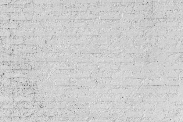 Abstract weathered texture white brick wall background